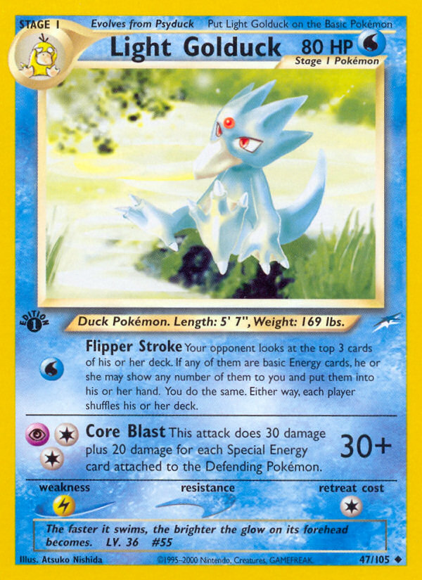 Light Golduck (47/105) [Neo Destiny 1st Edition] | Mega City Incorporated