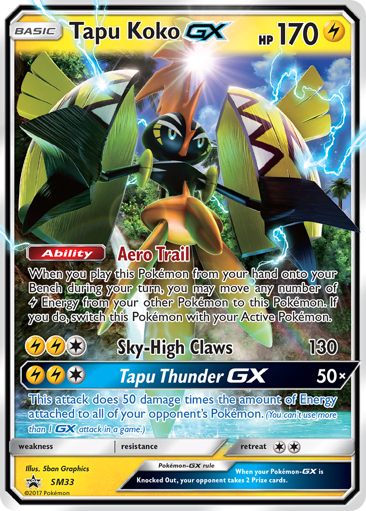 Tapu Koko GX (SM33) [Sun & Moon: Black Star Promos] | Mega City Incorporated