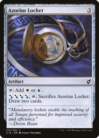 Azorius Locket [Commander 2019] | Mega City Incorporated