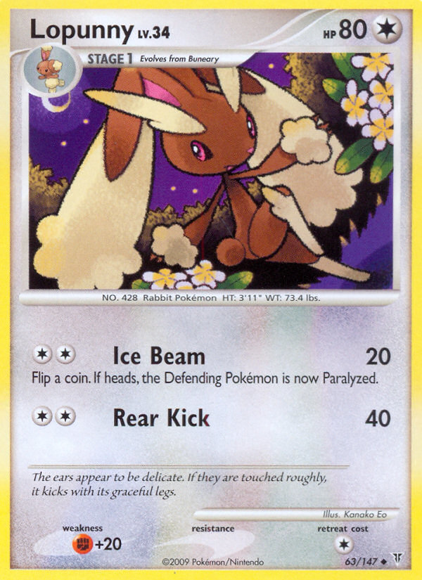 Lopunny (63/147) [Platinum: Supreme Victors] | Mega City Incorporated