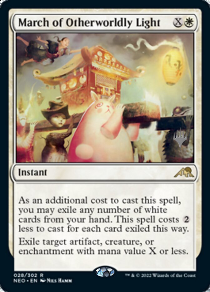 March of Otherworldly Light (Promo Pack) [Kamigawa: Neon Dynasty Promos] | Mega City Incorporated