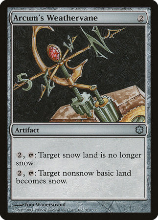 Arcum's Weathervane [Coldsnap Theme Decks] | Mega City Incorporated