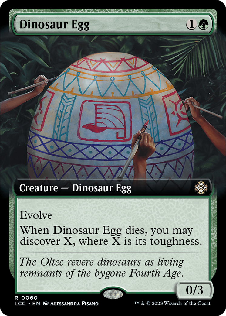 Dinosaur Egg (Extended Art) [The Lost Caverns of Ixalan Commander] | Mega City Incorporated