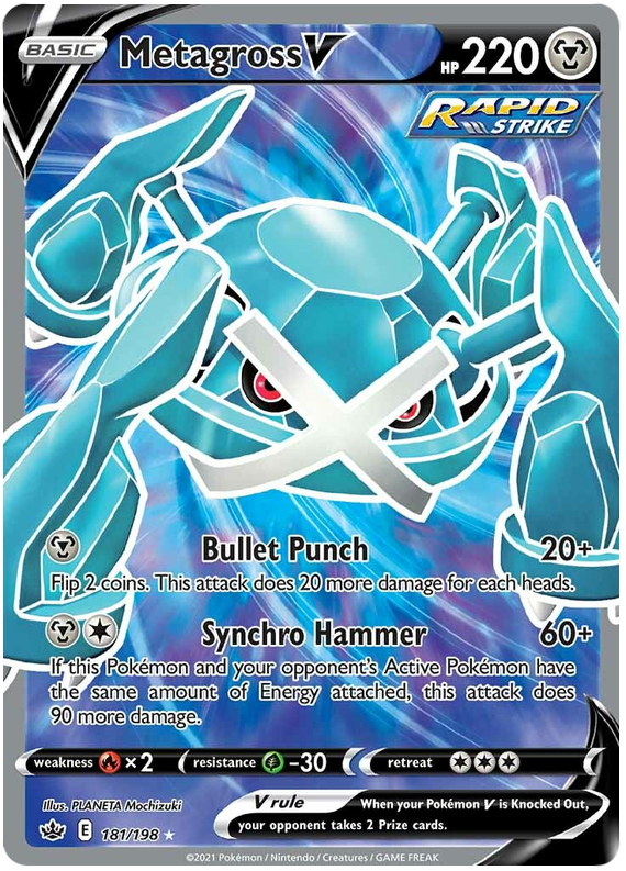 Metagross V (181/198) [Sword & Shield: Chilling Reign] | Mega City Incorporated