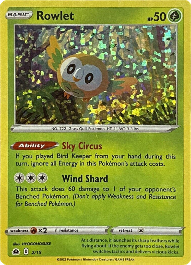 Rowlet (2/15) [McDonald's Promos: Match Battle] | Mega City Incorporated