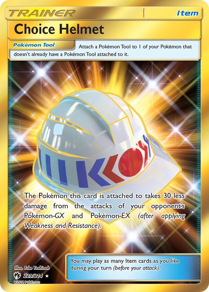 Choice Helmet (229/214) [Sun & Moon: Lost Thunder] | Mega City Incorporated