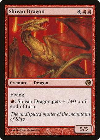 Shivan Dragon [Duels of the Planeswalkers] | Mega City Incorporated