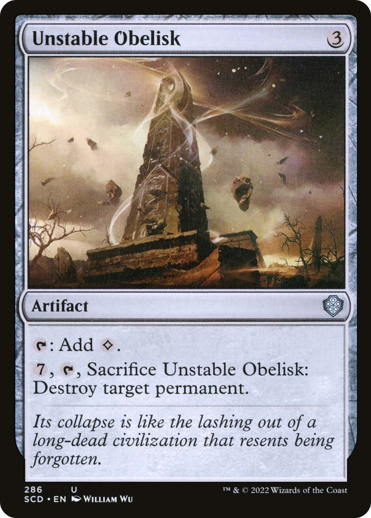 Unstable Obelisk [Starter Commander Decks] | Mega City Incorporated