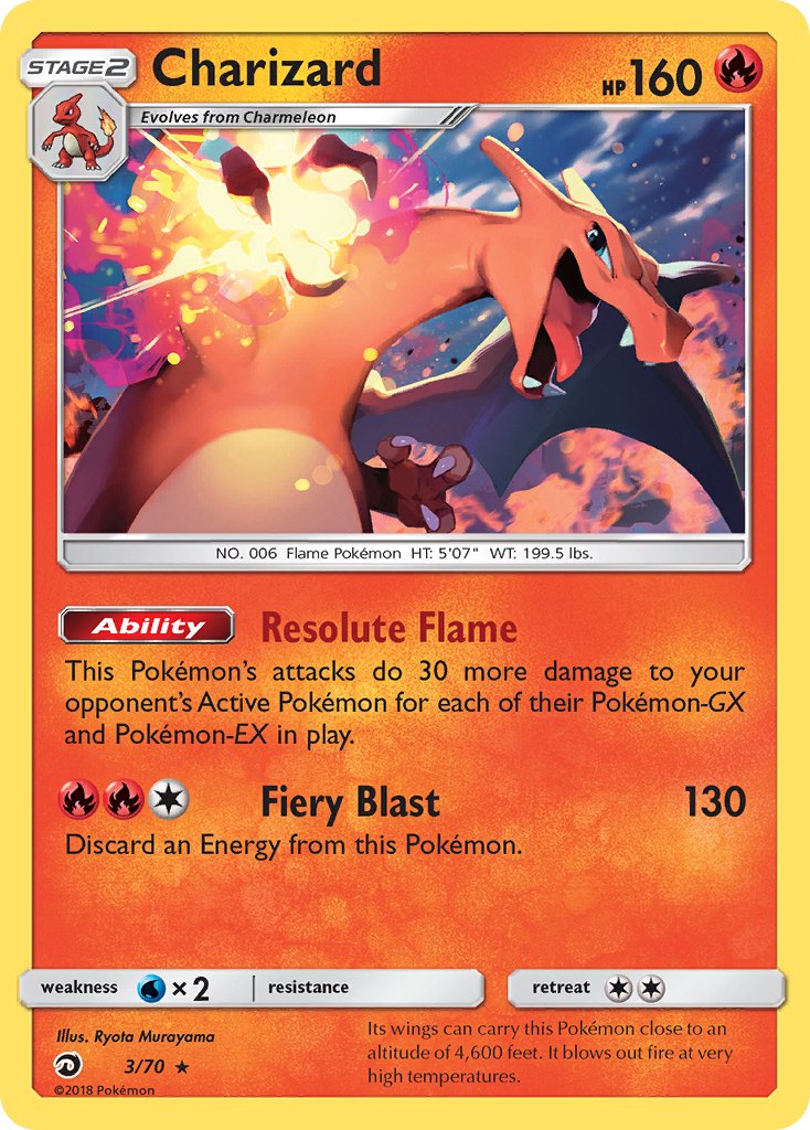 Charizard (3/70) (Let's Play, Eevee) (Theme Deck Exclusive) [Sun & Moon: Dragon Majesty] | Mega City Incorporated