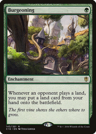 Burgeoning [Commander 2016] | Mega City Incorporated