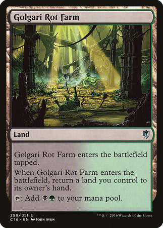 Golgari Rot Farm [Commander 2016] | Mega City Incorporated