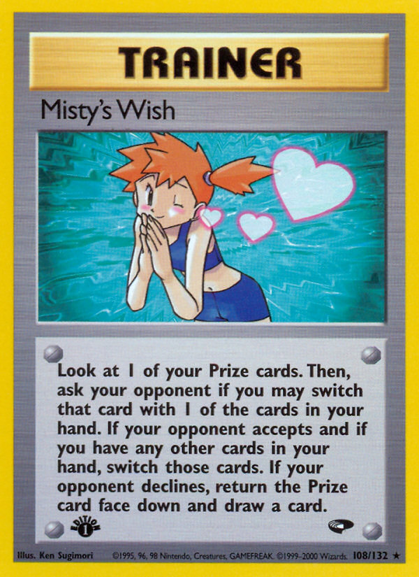 Misty's Wish (108/132) [Gym Challenge 1st Edition] | Mega City Incorporated