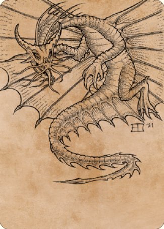 Ancient Gold Dragon Art Card (44) [Commander Legends: Battle for Baldur's Gate Art Series] | Mega City Incorporated