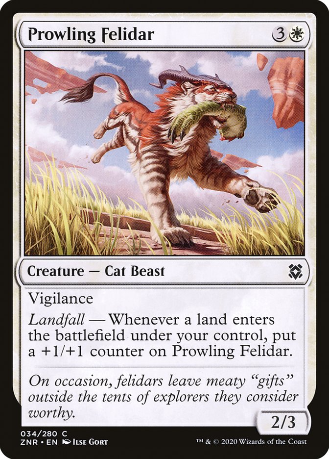 Prowling Felidar [Zendikar Rising] | Mega City Incorporated