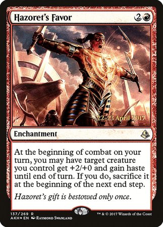 Hazoret's Favor [Amonkhet Promos] | Mega City Incorporated