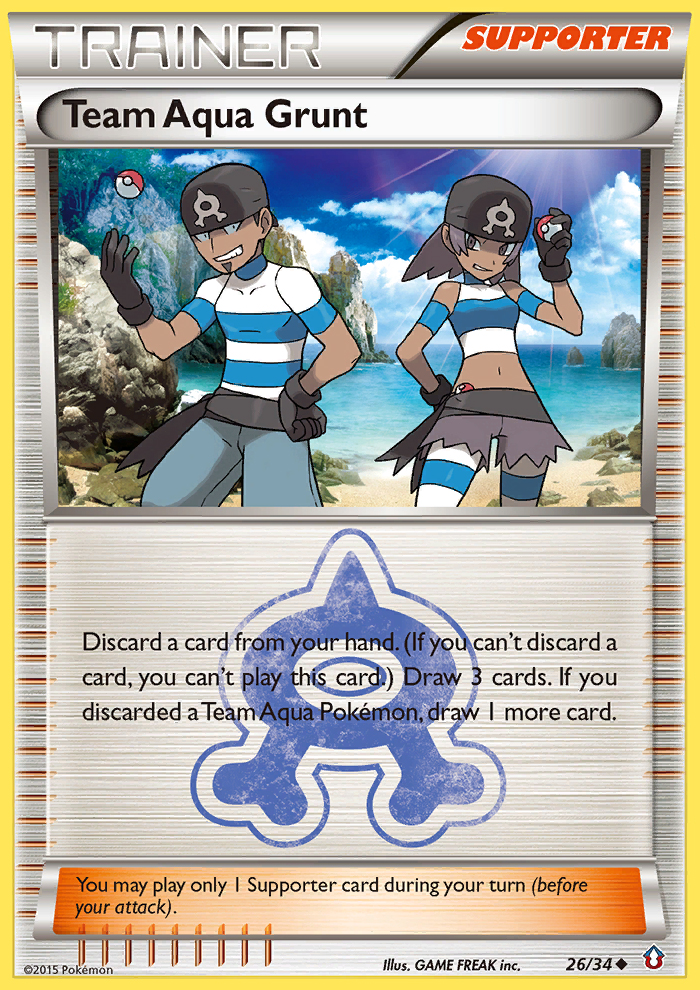 Team Aqua Grunt (26/34) [XY: Double Crisis] | Mega City Incorporated