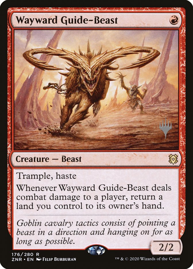 Wayward Guide-Beast (Promo Pack) [Zendikar Rising Promos] | Mega City Incorporated