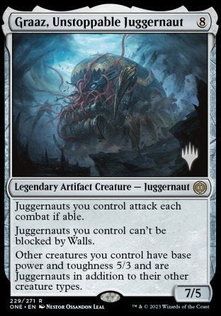 Graaz, Unstoppable Juggernaut (Promo Pack) [Phyrexia: All Will Be One Promos] | Mega City Incorporated