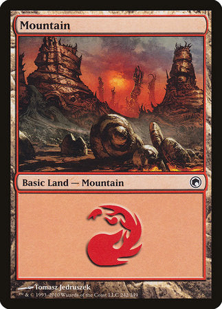 Mountain (242) [Scars of Mirrodin] | Mega City Incorporated