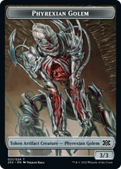 Saproling // Phyrexian Golem Double-sided Token [Double Masters 2022 Tokens] | Mega City Incorporated