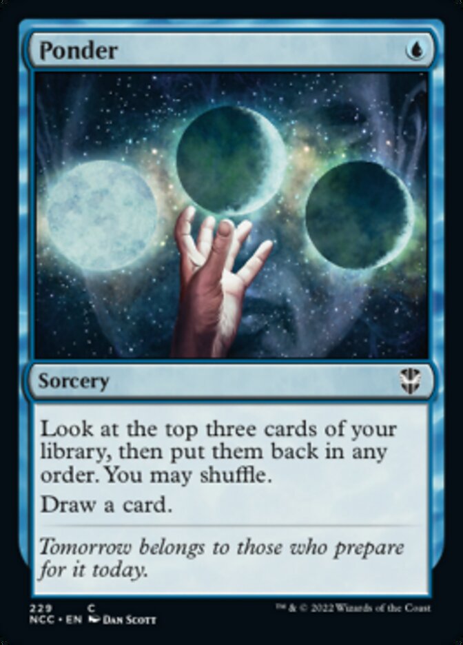 Ponder [Streets of New Capenna Commander] | Mega City Incorporated