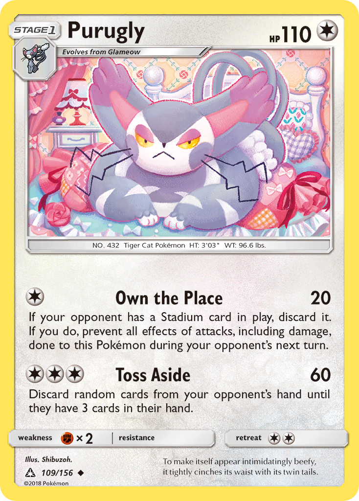 Purugly (109/156) [Sun & Moon: Ultra Prism] | Mega City Incorporated