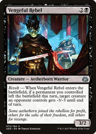 Vengeful Rebel [Aether Revolt] | Mega City Incorporated