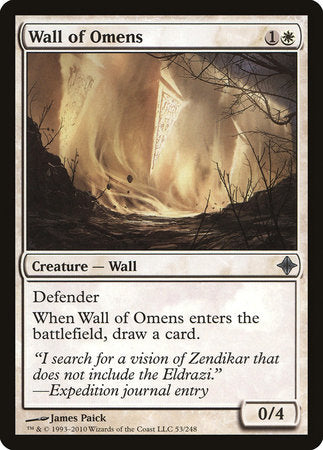 Wall of Omens [Rise of the Eldrazi] | Mega City Incorporated