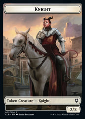 Treasure // Knight Double-sided Token [Commander Legends: Battle for Baldur's Gate Tokens] | Mega City Incorporated