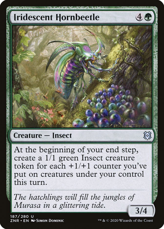 Iridescent Hornbeetle [Zendikar Rising] | Mega City Incorporated