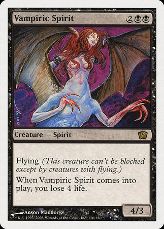 Vampiric Spirit [Eighth Edition] | Mega City Incorporated