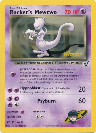 Rocket's Mewtwo (8) (Jumbo Card) [Best of Promos] | Mega City Incorporated