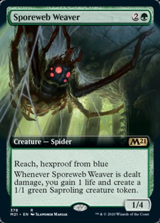 Sporeweb Weaver (Extended Art) [Core Set 2021] | Mega City Incorporated