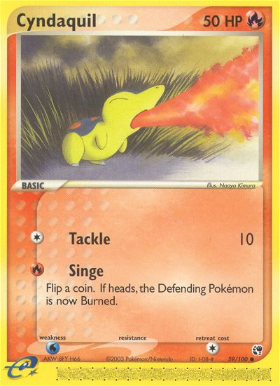 Cyndaquil (59/100) [EX: Sandstorm] | Mega City Incorporated