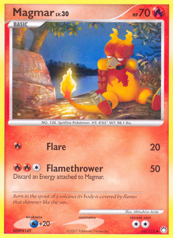 Magmar (54/123) [Diamond & Pearl: Mysterious Treasures] | Mega City Incorporated