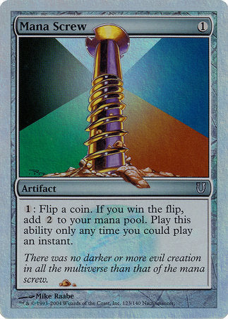 Mana Screw (Alternate Foil) [Unhinged] | Mega City Incorporated