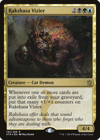 Rakshasa Vizier [Khans of Tarkir Promos] | Mega City Incorporated
