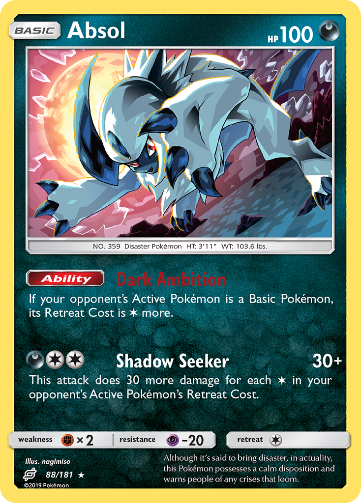 Absol (88/181) [Sun & Moon: Team Up] | Mega City Incorporated