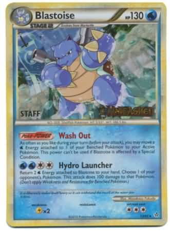 Blastoise (13/95) (Staff Prerelease Promo) [HeartGold & SoulSilver: Black Star Promos] | Mega City Incorporated