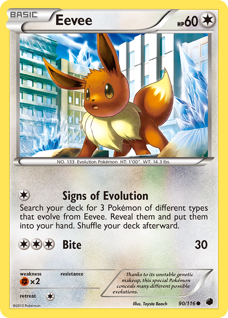 Eevee (90/116) [Black & White: Plasma Freeze] | Mega City Incorporated