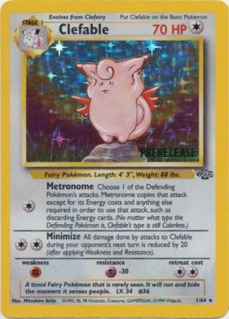 Clefable (1/64) (Prerelease Promo) [Jungle Unlimited] | Mega City Incorporated