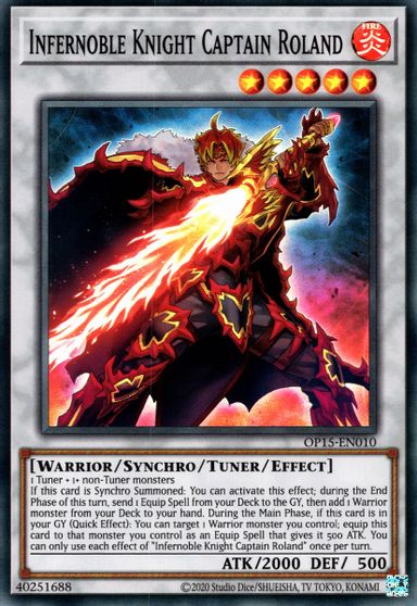 Infernoble Knight Captain Roland [OP15-EN010] Super Rare | Mega City Incorporated
