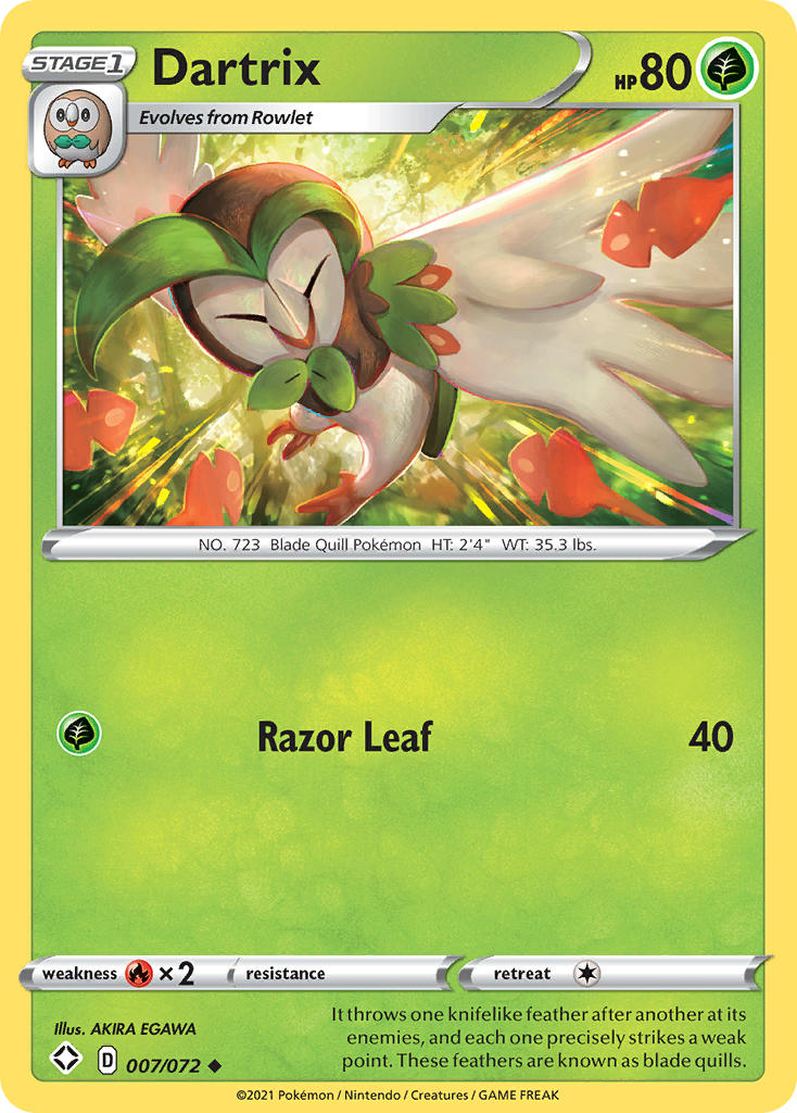 Dartrix (007/072) [Sword & Shield: Shining Fates] | Mega City Incorporated