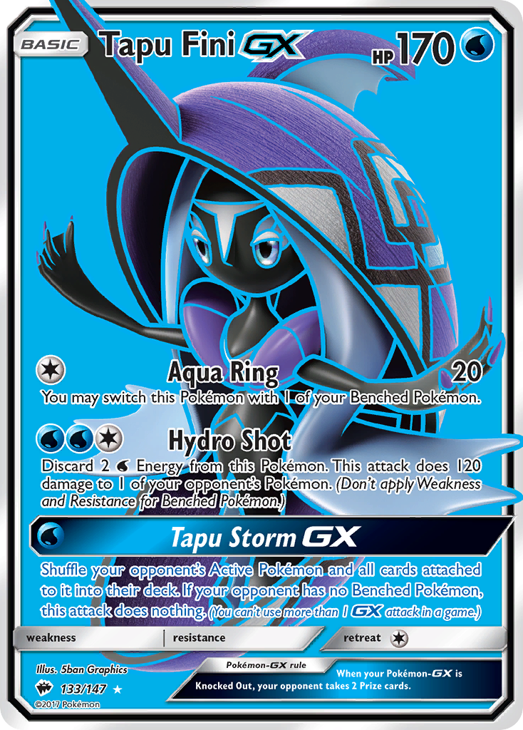 Tapu Fini GX (133/147) [Sun & Moon: Burning Shadows] | Mega City Incorporated