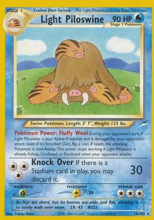 Light Piloswine (26/105) [Neo Destiny Unlimited] | Mega City Incorporated