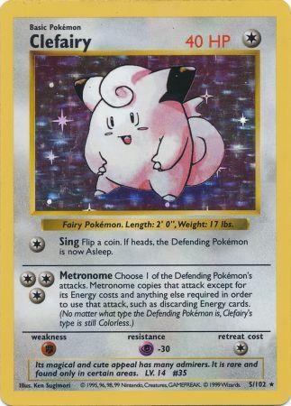 Clefairy (5/102) [Base Set Shadowless Unlimited] | Mega City Incorporated