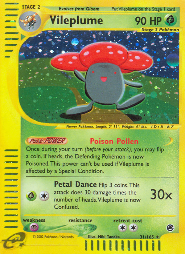 Vileplume (31/165) [Expedition: Base Set] | Mega City Incorporated