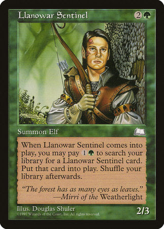 Llanowar Sentinel [Weatherlight] | Mega City Incorporated