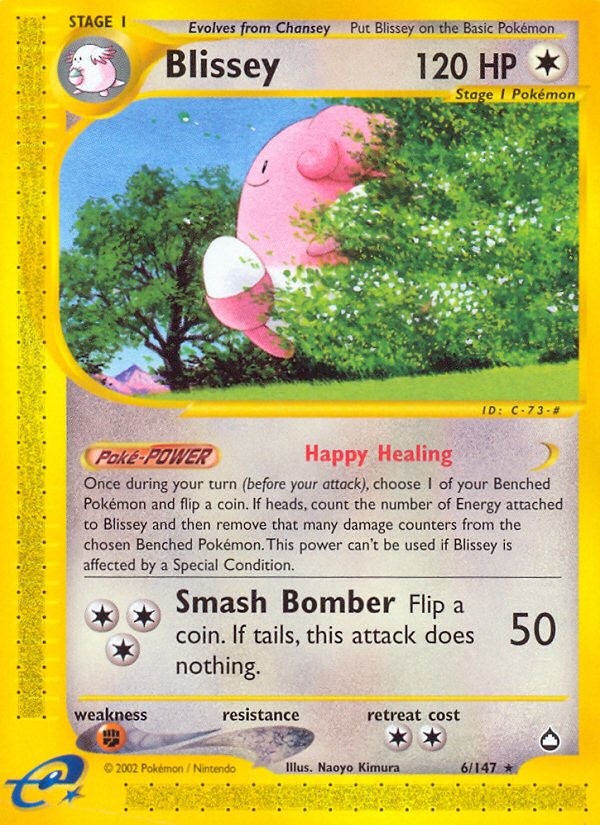 Blissey (6/147) [Aquapolis] | Mega City Incorporated