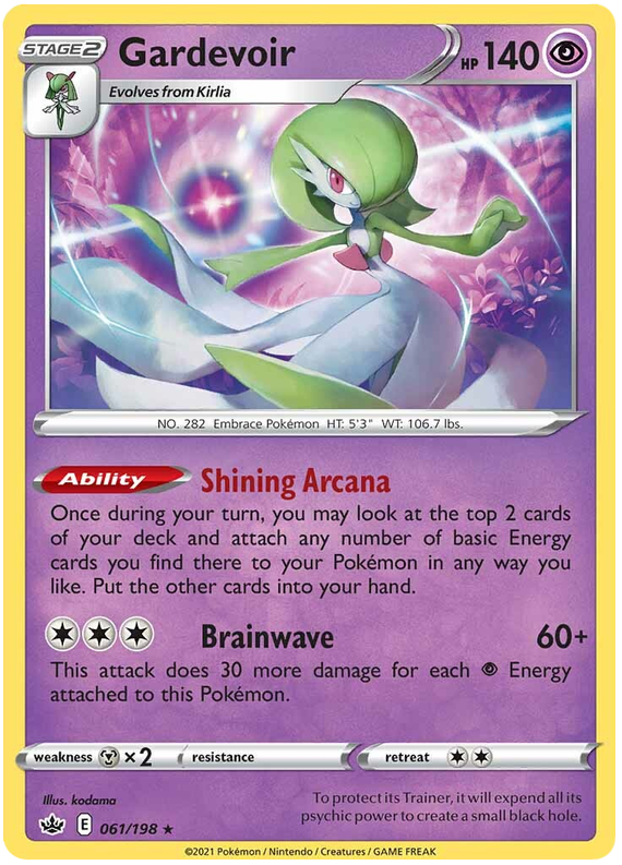 Gardevoir (061/198) (Theme Deck Exclusive) [Sword & Shield: Chilling Reign] | Mega City Incorporated